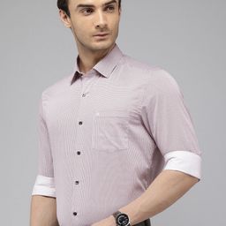 Arrow Pure Cotton Manhattan Slim Fit Opaque Printed Formal Shirt-picture-41