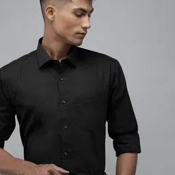 WHY SO FAB Men Semi Sheer Casual Shirt-image-91