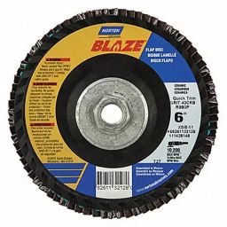 Norton 152.4 mm (6 Inch) 40 Grit Ceramic Flap Disc, 52CH25-image-42