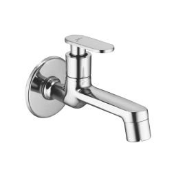 Jabra Long Body Cock Leaf Series Brass Chrome Finish Wall Mount Silver-image-15