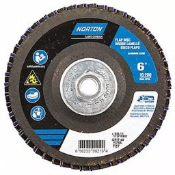 Norton 152.4 mm (6 Inch) P40 Grit Zirconia Alumina Flap Disc, 23Z674-image-90