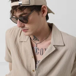 VASTRADO Men Classic Opaque Casual Shirt-image-80