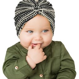 SYGA Autumn & Winter Warm Knit Stripes Woolen Knotted Hat Turban- Multicolor-image-41