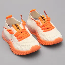 Babyoye Laced Up   Sneaker Shoes- Orange-picture-44