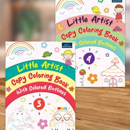 Little Artist Copy Coloring Book Part 3 & 4 For Kids (Set Of 2)-11