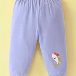 Tango Interlock Knit Full Length Lounge Pant with Shark Print - Blue-picture-10