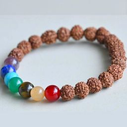 Divine souvenirs Unisex Rudraksha Beaded Bracelet-97