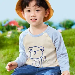LULU & SKY Boys Printed Drop-Shoulder Sleeves Pure Cotton Pockets T-shirt-image-93