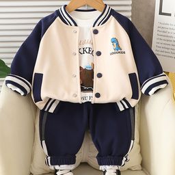 INCLUD Boys Printed T-Shirt & Jacket With Joggers-picture-35
