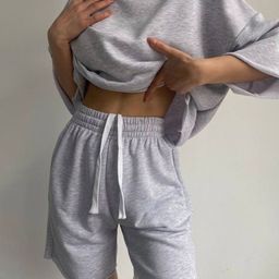LULU & SKY Sweatshirt With Short Co-Ords-picture-44