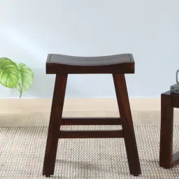 Eeklo Sheesham Wood Seating Stool In Scratch Resistant Walnut Finish-image-74