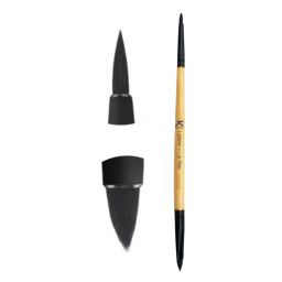 KINDED Professional Natural Wooden Handle 2 in 1 Lip Liner & Lip Filler Makeup Brush-picture-8