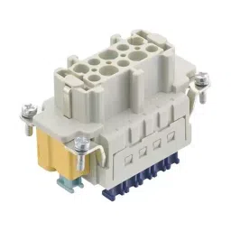 Harting Heavy Duty Connector Inserts / Modules HEAVY DUTY INSERT, RCPT, 10POS, 16A, 09330102778-24