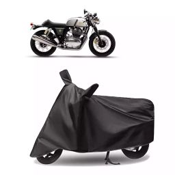 Auto Pearl Polyester Two Wheeler Cover for Royal Enfield Continental GT 650 (Grey)-28
