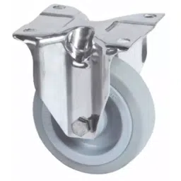 Tente Fixed Castor Wheel, 250 Kg Capacity, 125 mm Wheel, 8478UFD125P62-24