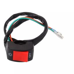 Auto Pearl 12V Fog Light Switch Handle Bar Electrical System (Black, Red)-35