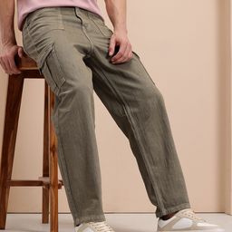 Mast & Harbour Men Mid-Rise Pure Cotton Loose Fit Cargo-Style Jeans-image-29