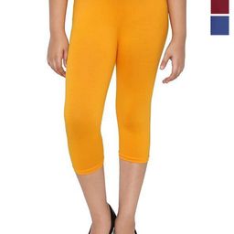 FRENCH KLEIDER Girls Pack of 3 Slim Fit Mid-Rise Cotton Capris-image-71