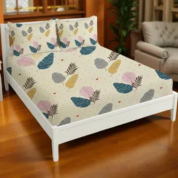 IVAZA Cream Queen Bedsheets-image-27