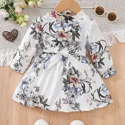 BAESD Girls Floral Print A-Line Dress-picture-21
