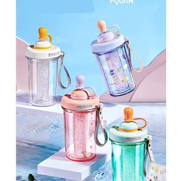 YAMAMA Tumbler Bottle with Cooling Ice Stick BPA Free Drinking Bottle for Kids And Adults  500 ML  Color May Vary-22