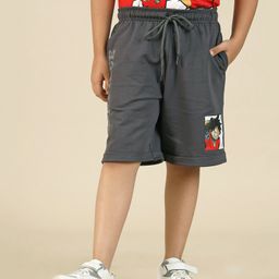 Kidsville One Piece Featuring Luffy Printed Shorts - Grey-image-62