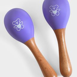 Mi Arcus Wooden Maracas Toy Pack of 2- Purple-18