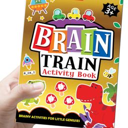 dreamland publications Brain Train Activity Book with Colouring Pages Mazes Puzzles & Word Searches Activities - English image 3