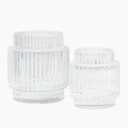 H&M Transparent Glass Candle Holder-image-18