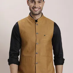 Turtle Woven Nehru Jackets-89