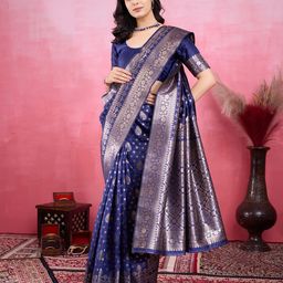 Durga Textile Ethnic Motifs Zari Kanjeevaram Saree-picture-34
