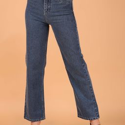 PWTI Women Jean Boyfriend Fit High-Rise Stretchable Jeans-image-90