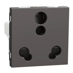 Schneider Socket with Shutter Miluz ZeTa Warm Grey 6/16 Amp 2 Modules, MZSO6162M3P_WG-image-47