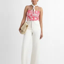 YUVAKAA Women Floral Print Cotton Crop Fitted Top-picture-29