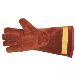 Liscombe Brown Leather Cut Resistant Heat Resistant Work Gloves Size 9 Brontoguard Leather Coating, L6-522-V-image-9