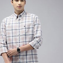 Arrow Manhattan Slim Fit Checked Pure Cotton Casual Shirt-image-45
