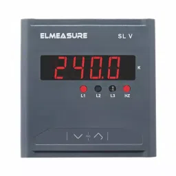 Elmeasure Single Phase Voltmeter with Accuracy Class 1 and Size 96x96 mm, SL000VS10000-13