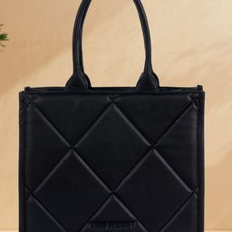 MINI WESST Textured Structured Tote Bag-image-0