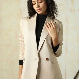 High Star Notch Lapel Collar Blazer With Skirt-20