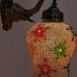 SOMIL Multicoloured Textured Glass Wall Lamp-27