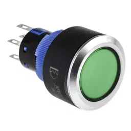 RS PRO Illuminated Push Button Switch Momentary 22.2 mm DPDT Green LED 250 V AC, 1758929-image-25