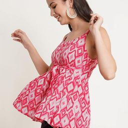 Istyle Can Women Geometric Printed Cotton Top-picture-43