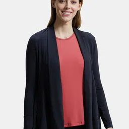 Jockey Environment Friendly Lyocell Elastane Stretch Relaxed Fit Full Sleeve Shrug-JW53-picture-46