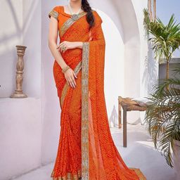 Lookmark Paisley Pure Georgette Saree-37