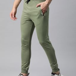 TOM BURG Solid Slim Fit Joggers-image-109