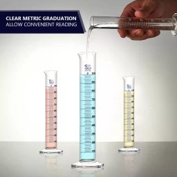 Glassco GC-138.522.07A Measuring Cylinder with Hexagonal Base Class B 1000 ml image 2