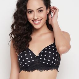 Clovia Women Polka Dot Bra Full Coverage Lightly Padded-image-91