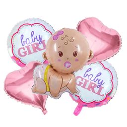 Johra Baby Girl Balloon Decoration Pink - Pack of 5-image-53