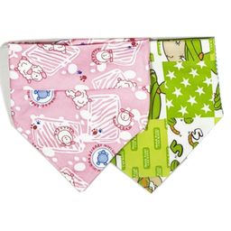 FANTASY INDIA Colorful Bandana Drool Bibs 100% Cotton Double Layer Adjustable (Assorted Color And Prints) (Pack Of 2)-picture-13
