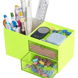 FunBlast Desk Organizer with Drawer Stationary Storage Stand - Green-image-68